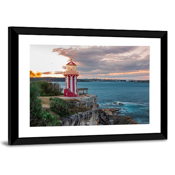 Hornby Lighthouse Sydney Canvas Wall Art-3 Horizontal-Gallery Wrap-25" x 16"-Tiaracle