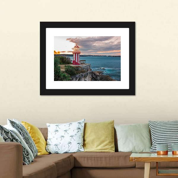 Hornby Lighthouse Sydney Canvas Wall Art-3 Horizontal-Gallery Wrap-25" x 16"-Tiaracle