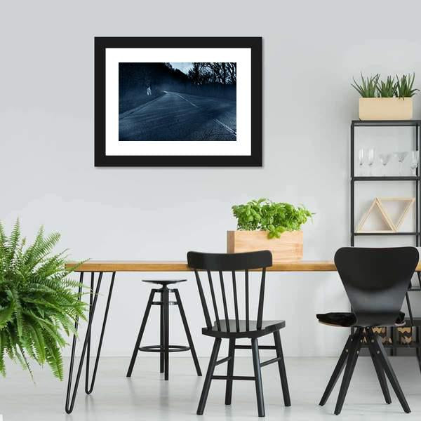 Horror Road Canvas Wall Art-3 Horizontal-Gallery Wrap-25" x 16"-Tiaracle