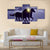 Horses Reflection In Water Canvas Wall Art-4 Pop-Gallery Wrap-50" x 32"-Tiaracle