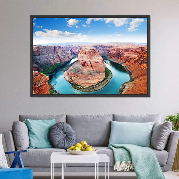 Horseshoe Bend Grand Canyon Canvas Wall Art-5 Horizontal-Gallery Wrap-22" x 12"-Tiaracle