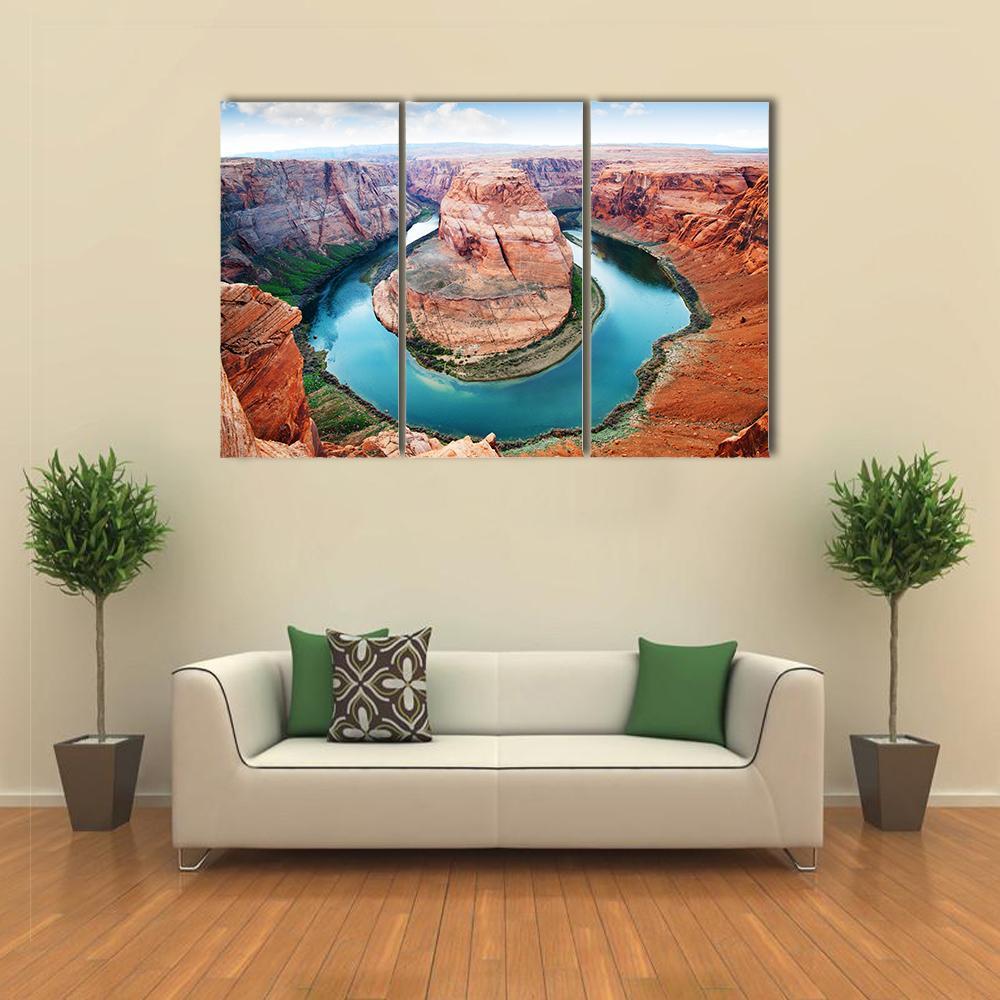 Horseshoe Bend Grand Canyon Canvas Wall Art-3 Horizontal-Gallery Wrap-37" x 24"-Tiaracle
