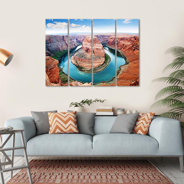 Horseshoe Bend Grand Canyon Canvas Wall Art-4 Horizontal-Gallery Wrap-34" x 24"-Tiaracle