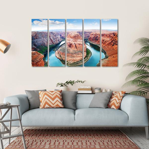 Horseshoe Bend Grand Canyon Canvas Wall Art-5 Horizontal-Gallery Wrap-22" x 12"-Tiaracle