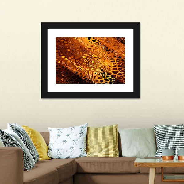 Hot Fire Peacock Feather Canvas Wall Art-3 Horizontal-Gallery Wrap-25" x 16"-Tiaracle