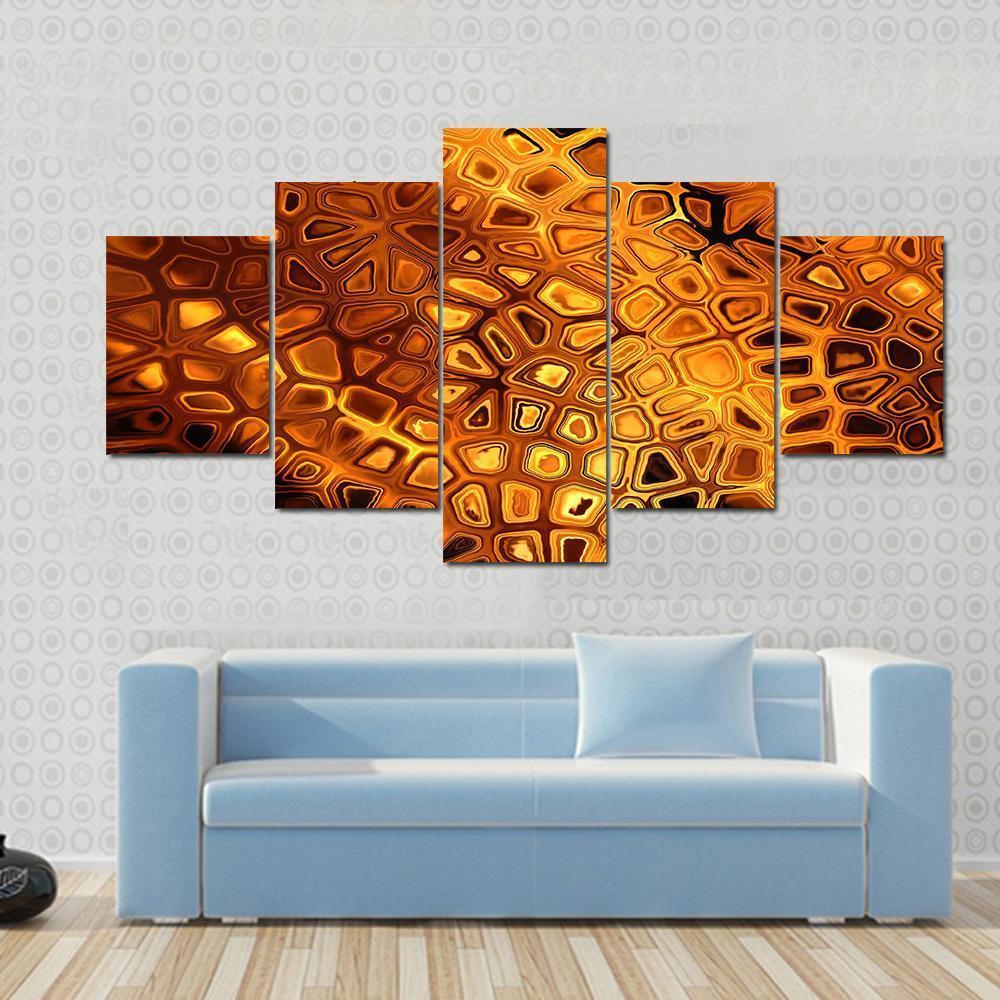 Hot Fire Peacock Feather Canvas Wall Art-4 Pop-Gallery Wrap-50" x 32"-Tiaracle