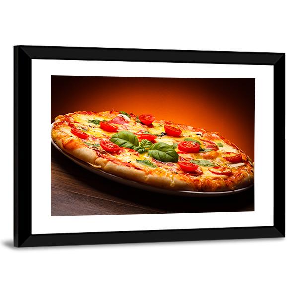 Hot &amp; Spicy Pizza Canvas Wall Art-5 Horizontal-Gallery Wrap-22" x 12"-Tiaracle