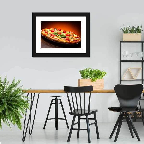 Hot & Spicy Pizza Canvas Wall Art-3 Horizontal-Gallery Wrap-25" x 16"-Tiaracle