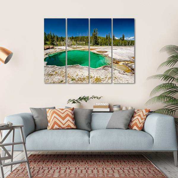 Hot Thermal Spring Abyss Pool Canvas Wall Art-4 Horizontal-Gallery Wrap-34" x 24"-Tiaracle