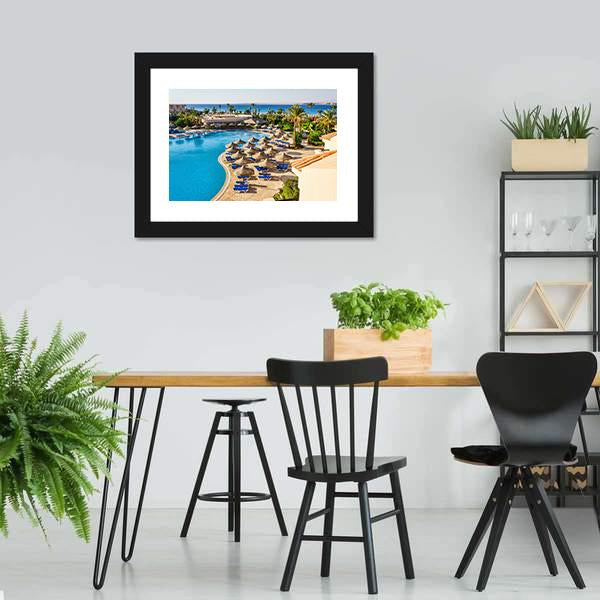 Hotel In Egypt To The Pool Canvas Wall Art-5 Horizontal-Gallery Wrap-22" x 12"-Tiaracle