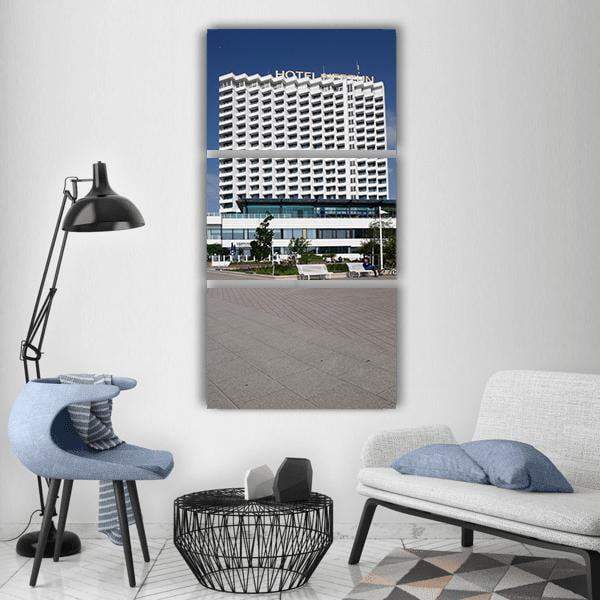 Hotel Neptune In Croatia Vertical Canvas Wall Art-3 Vertical-Gallery Wrap-12" x 25"-Tiaracle