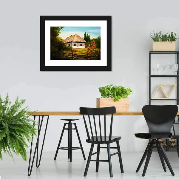 House In The Forest Canvas Wall Art-5 Horizontal-Gallery Wrap-22" x 12"-Tiaracle