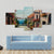 House Near The Sea Europe Canvas Wall Art-3 Horizontal-Gallery Wrap-37" x 24"-Tiaracle