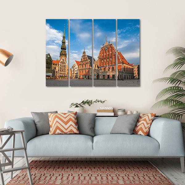 House Of The Blackheads Canvas Wall Art-4 Horizontal-Gallery Wrap-34" x 24"-Tiaracle