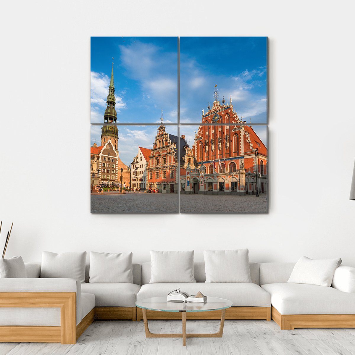 House Of The Blackheads Canvas Wall Art-4 Square-Gallery Wrap-17" x 17"-Tiaracle