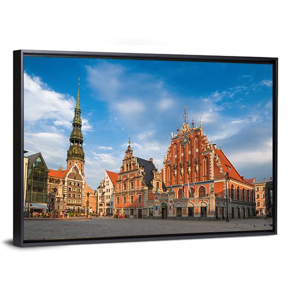 House Of The Blackheads Canvas Wall Art-3 Horizontal-Gallery Wrap-25" x 16"-Tiaracle