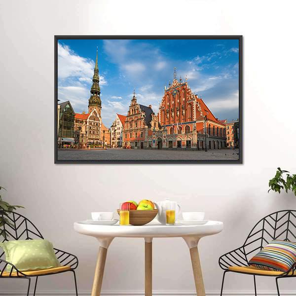 House Of The Blackheads Canvas Wall Art-3 Horizontal-Gallery Wrap-25" x 16"-Tiaracle