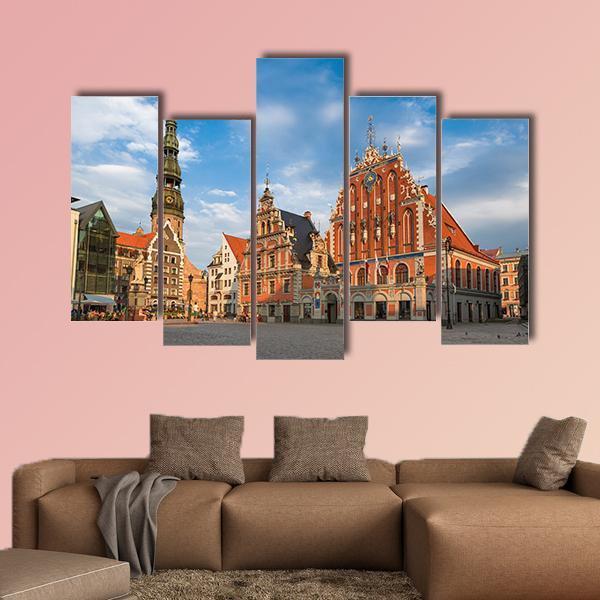 House Of The Blackheads Canvas Wall Art-5 Pop-Gallery Wrap-47" x 32"-Tiaracle