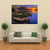 House With Boat Near Lake Canvas Wall Art-5 Pop-Gallery Wrap-47" x 32"-Tiaracle