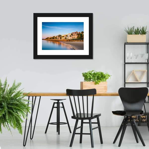 Houses In Charleston Canvas Wall Art-3 Horizontal-Gallery Wrap-25" x 16"-Tiaracle