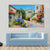 Houses Near The Sea Canvas Wall Art-3 Horizontal-Gallery Wrap-37" x 24"-Tiaracle