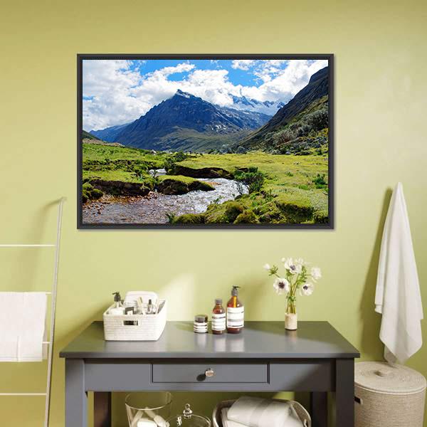 Huaraz Region In Peru Canvas Wall Art-1 Piece-Floating Frame-24" x 16"-Tiaracle