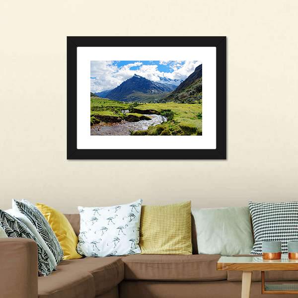 Huaraz Region In Peru Canvas Wall Art-3 Horizontal-Gallery Wrap-25" x 16"-Tiaracle