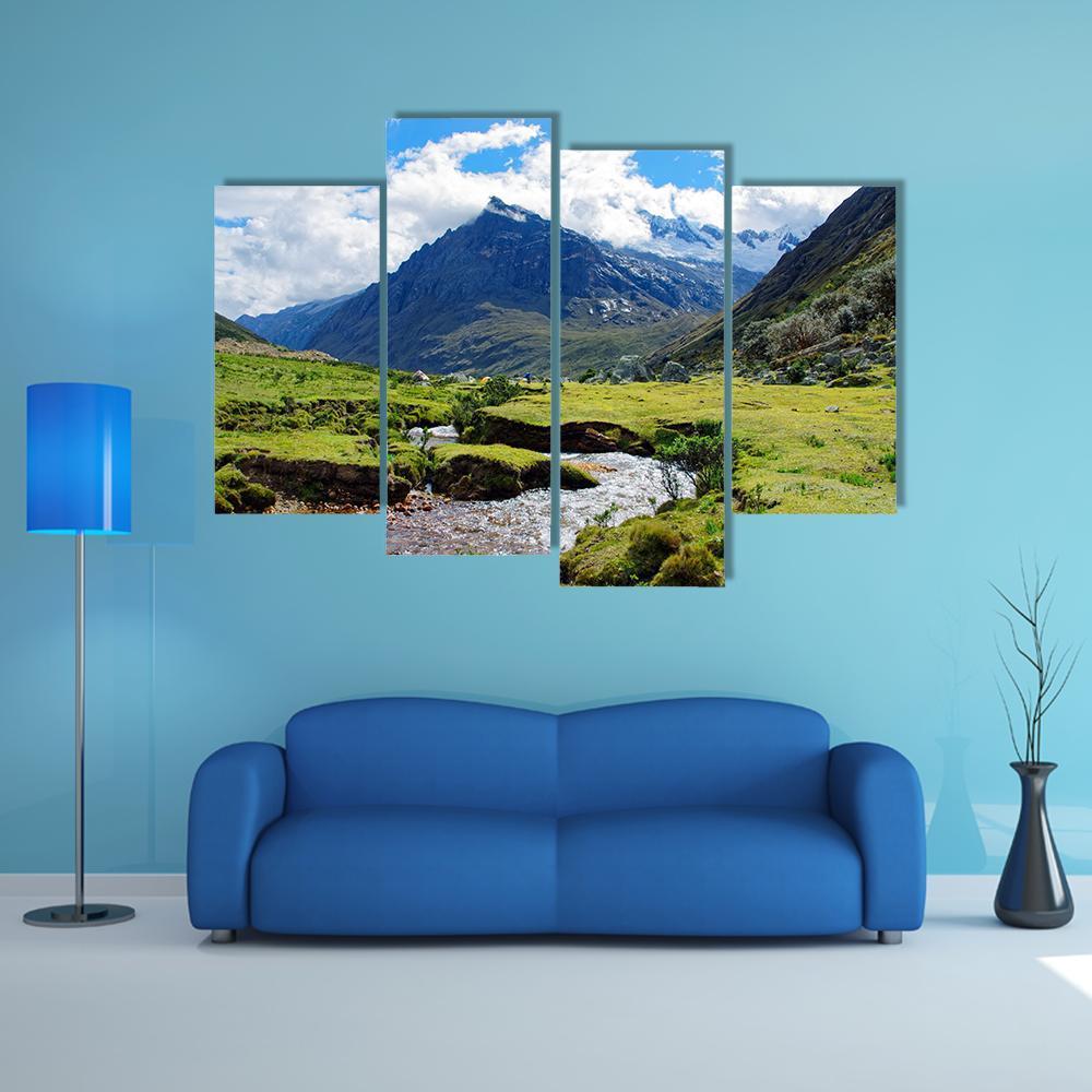 Huaraz Region In Peru Canvas Wall Art-4 Pop-Gallery Wrap-50" x 32"-Tiaracle