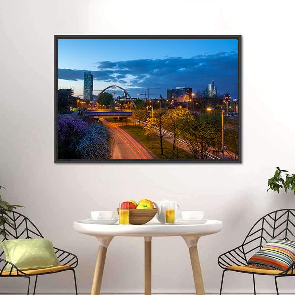 Hulme Arch Bridge Canvas Wall Art-5 Horizontal-Gallery Wrap-22" x 12"-Tiaracle