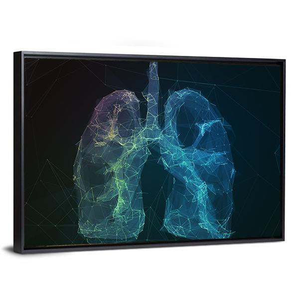 Human Lungs Canvas Wall Art-3 Horizontal-Gallery Wrap-25" x 16"-Tiaracle