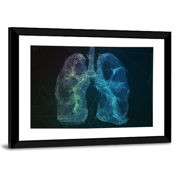 Human Lungs Canvas Wall Art-3 Horizontal-Gallery Wrap-25" x 16"-Tiaracle