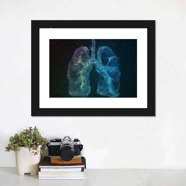 Human Lungs Canvas Wall Art-1 Piece-Framed Print-20" x 16"-Tiaracle