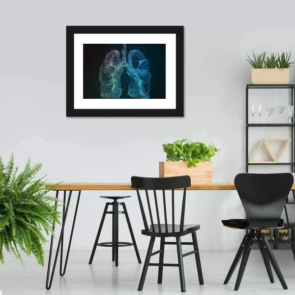 Human Lungs Canvas Wall Art-3 Horizontal-Gallery Wrap-25" x 16"-Tiaracle