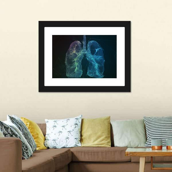 Human Lungs Canvas Wall Art-3 Horizontal-Gallery Wrap-25" x 16"-Tiaracle
