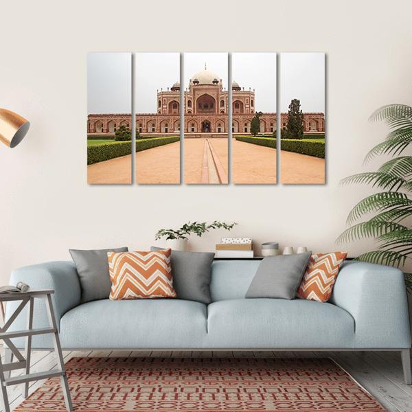 Humayun Tomb Delhi Canvas Wall Art-5 Horizontal-Gallery Wrap-22" x 12"-Tiaracle