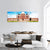 Humayun Tomb In Delhi Panoramic Canvas Wall Art-3 Piece-25" x 08"-Tiaracle