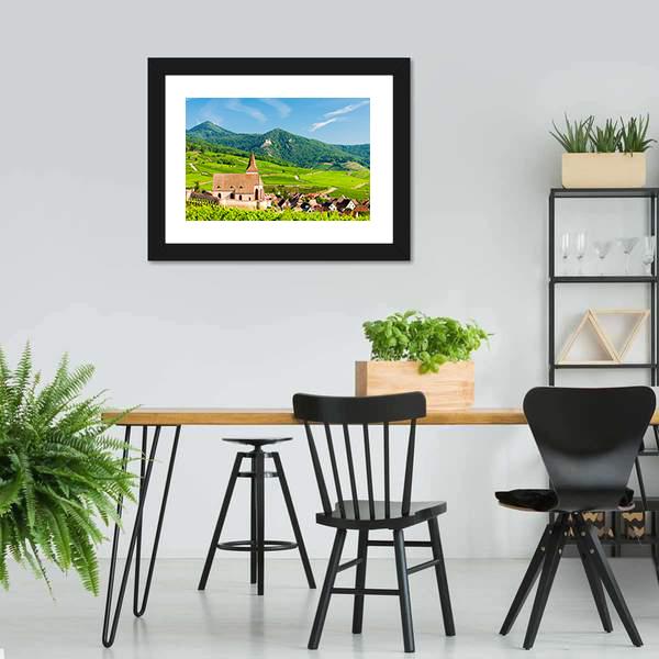 Hunawihr Village In Alsace Canvas Wall Art-3 Horizontal-Gallery Wrap-25" x 16"-Tiaracle