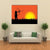 Hunter Hunting At Sunset Canvas Wall Art-4 Horizontal-Gallery Wrap-34" x 24"-Tiaracle