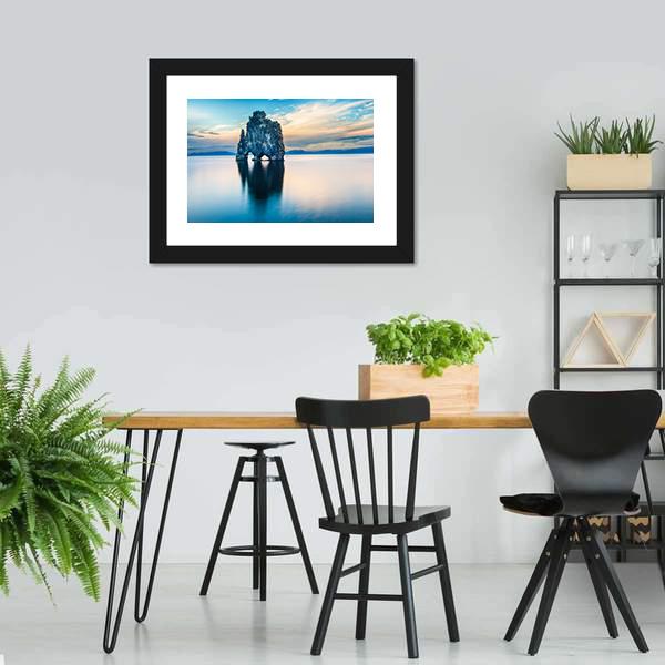 Hvitserkur Rock Canvas Wall Art-3 Horizontal-Gallery Wrap-25" x 16"-Tiaracle