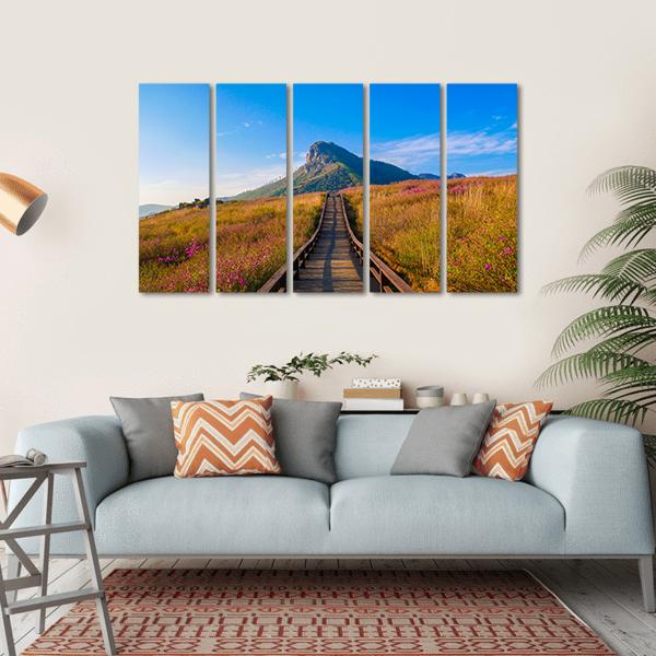 Hwangmaesan Mountain South Korea Canvas Wall Art-5 Horizontal-Gallery Wrap-22" x 12"-Tiaracle