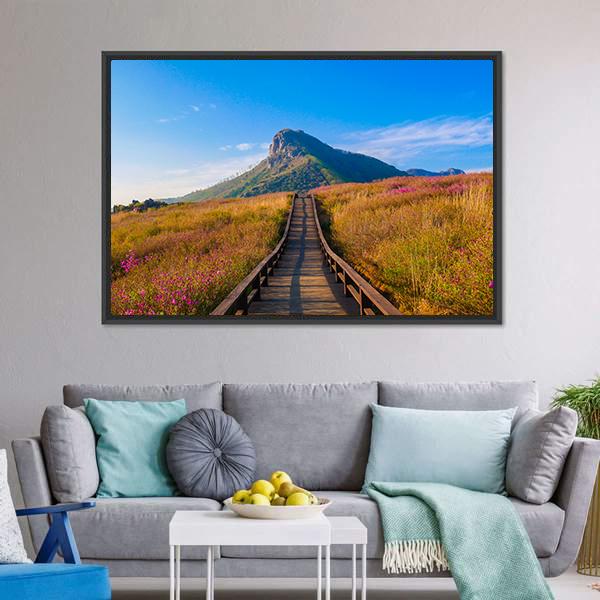 Hwangmaesan Mountain South Korea Canvas Wall Art-5 Horizontal-Gallery Wrap-22" x 12"-Tiaracle