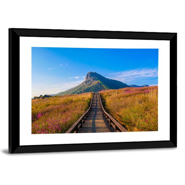 Hwangmaesan Mountain South Korea Canvas Wall Art-5 Horizontal-Gallery Wrap-22" x 12"-Tiaracle
