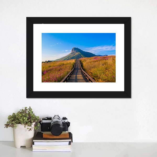 Hwangmaesan Mountain South Korea Canvas Wall Art-1 Piece-Framed Print-20" x 16"-Tiaracle