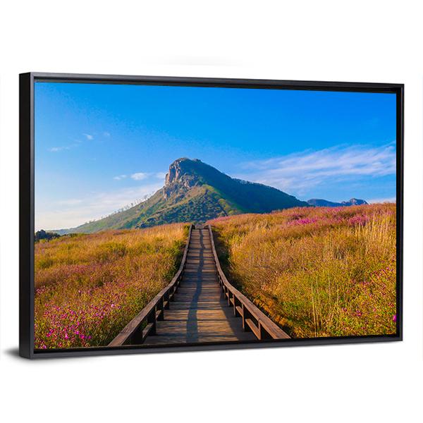Hwangmaesan Mountain South Korea Canvas Wall Art-5 Horizontal-Gallery Wrap-22" x 12"-Tiaracle