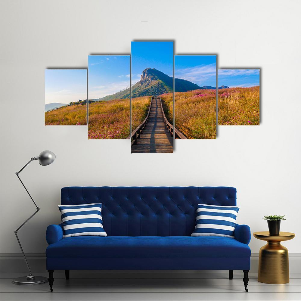 Hwangmaesan Mountain South Korea Canvas Wall Art-5 Star-Gallery Wrap-62" x 32"-Tiaracle