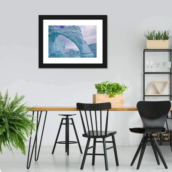 Ice Arch In Greenland Canvas Wall Art-3 Horizontal-Gallery Wrap-25" x 16"-Tiaracle