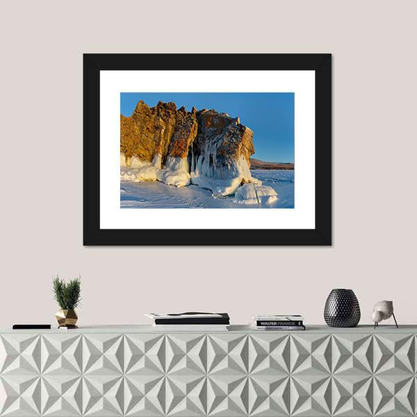 Ice Of Lake Baikal Canvas Wall Art-3 Horizontal-Gallery Wrap-25" x 16"-Tiaracle