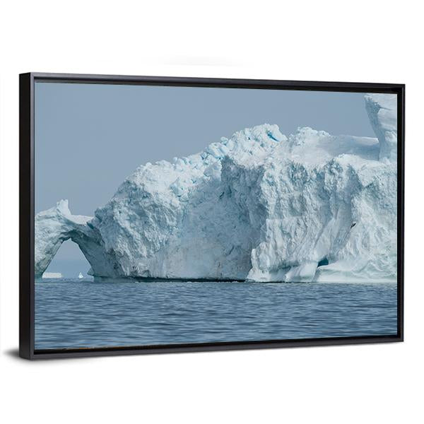 Iceberg Floating In Disko Bay Canvas Wall Art-3 Horizontal-Gallery Wrap-25" x 16"-Tiaracle