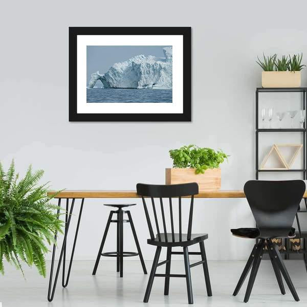 Iceberg Floating In Disko Bay Canvas Wall Art-3 Horizontal-Gallery Wrap-25" x 16"-Tiaracle