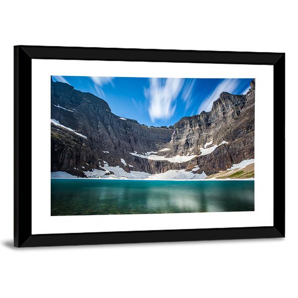 Iceberg Lake Canvas Wall Art-3 Horizontal-Gallery Wrap-25" x 16"-Tiaracle
